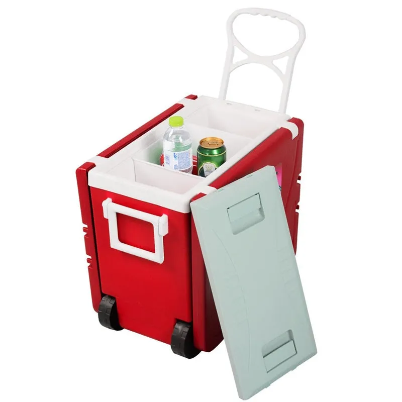 28 Liter Cooler Box Folding Table Chair Set Coola-Box28 Red