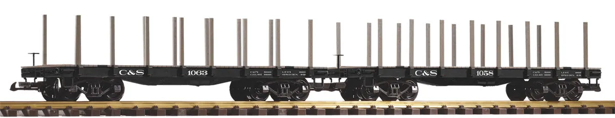 38785 C&S Flatcar 2-Pack (G-Scale)