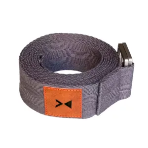 8ft Yoga Strap for Deeper Stretches made with 100% Organic Cotton