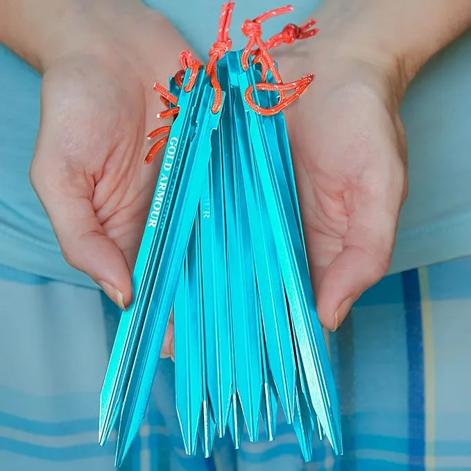 Aluminum Tent Stakes, 12-Pack
