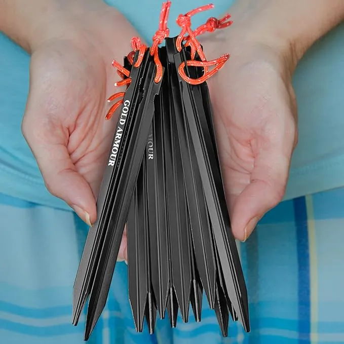 Aluminum Tent Stakes, 12-Pack