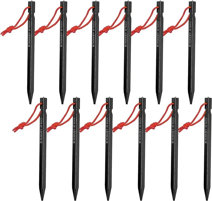 Aluminum Tent Stakes, 12-Pack