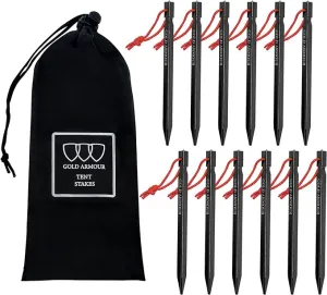 Aluminum Tent Stakes, 12-Pack