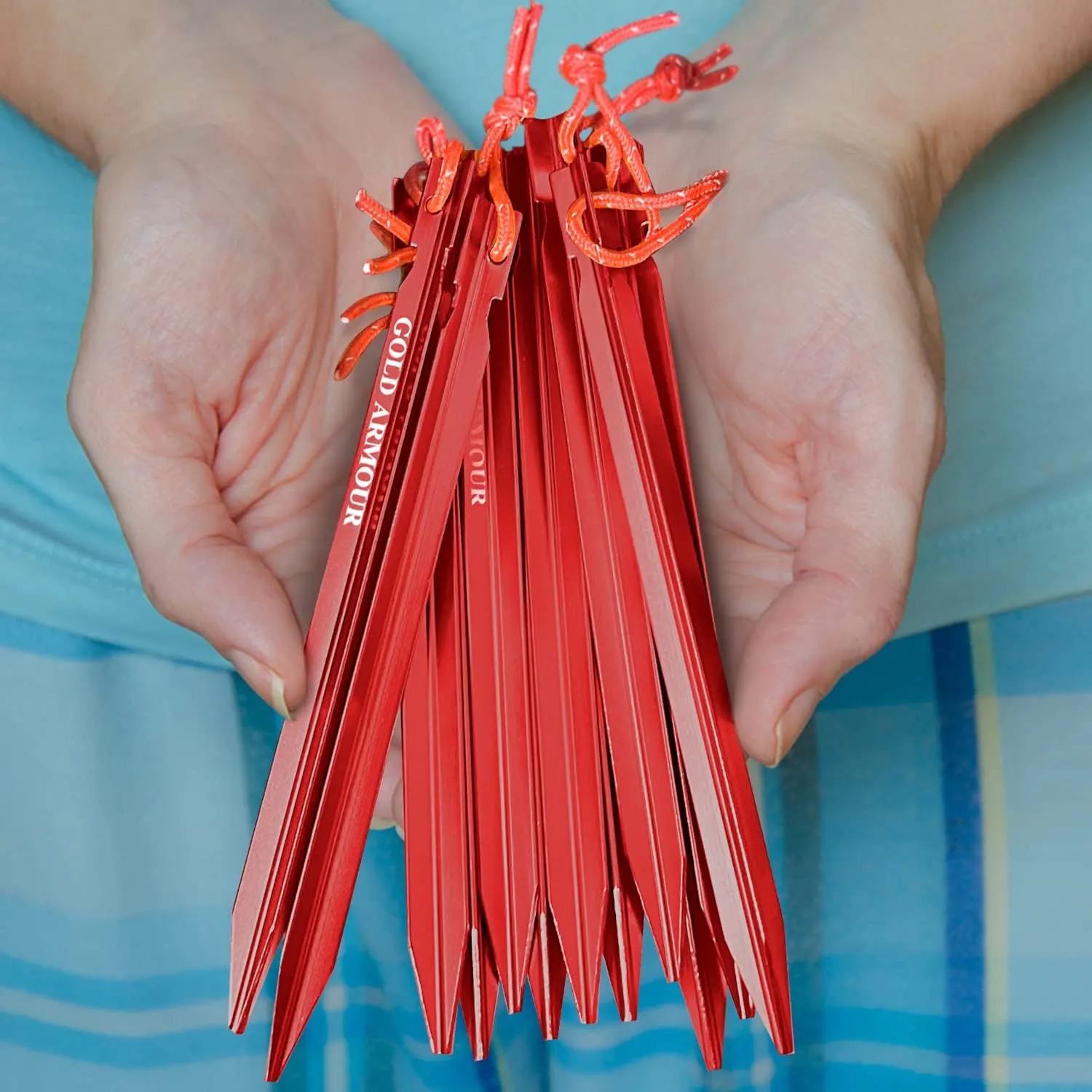 Aluminum Tent Stakes, 12-Pack