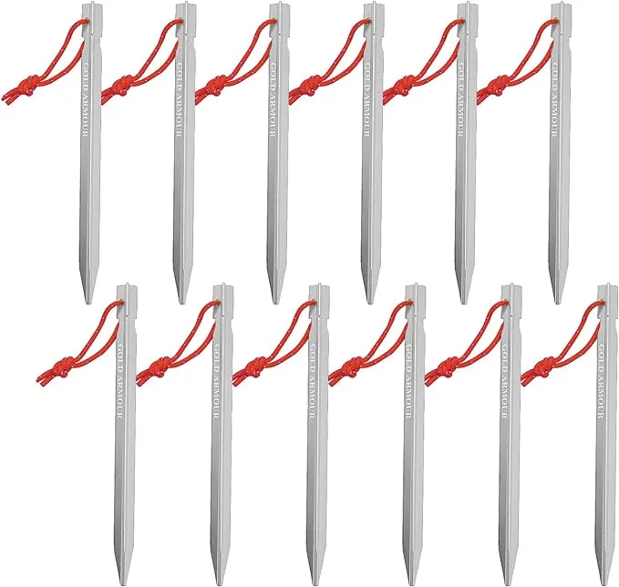 Aluminum Tent Stakes, 12-Pack