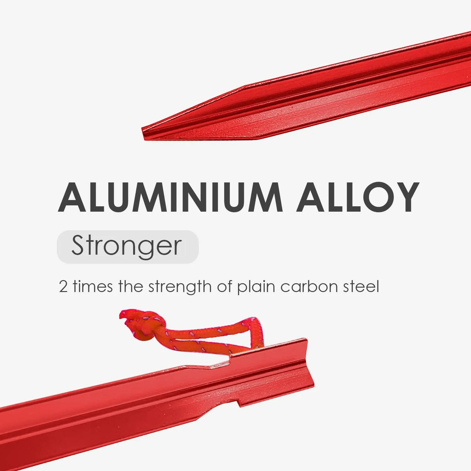 Aluminum Tent Stakes, 12-Pack