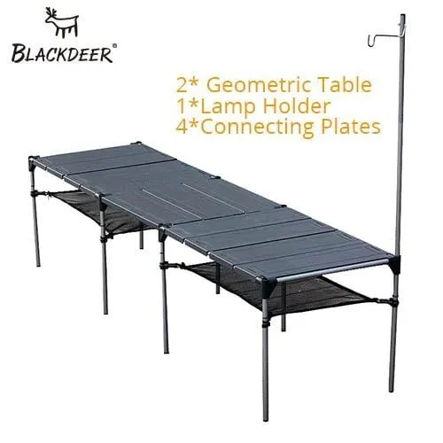 BLACKDEER Geometric Folding Table