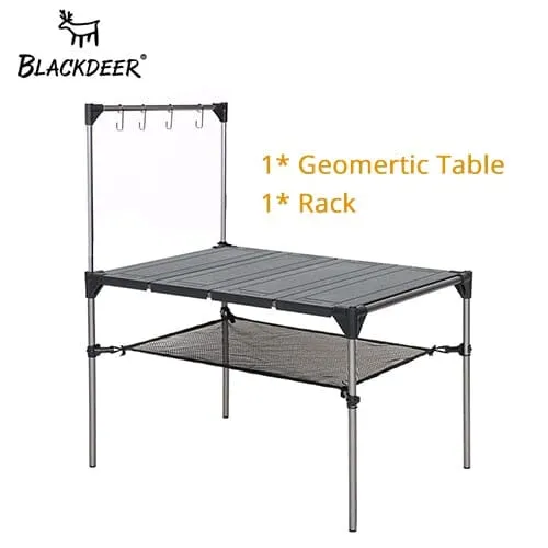 BLACKDEER Geometric Folding Table