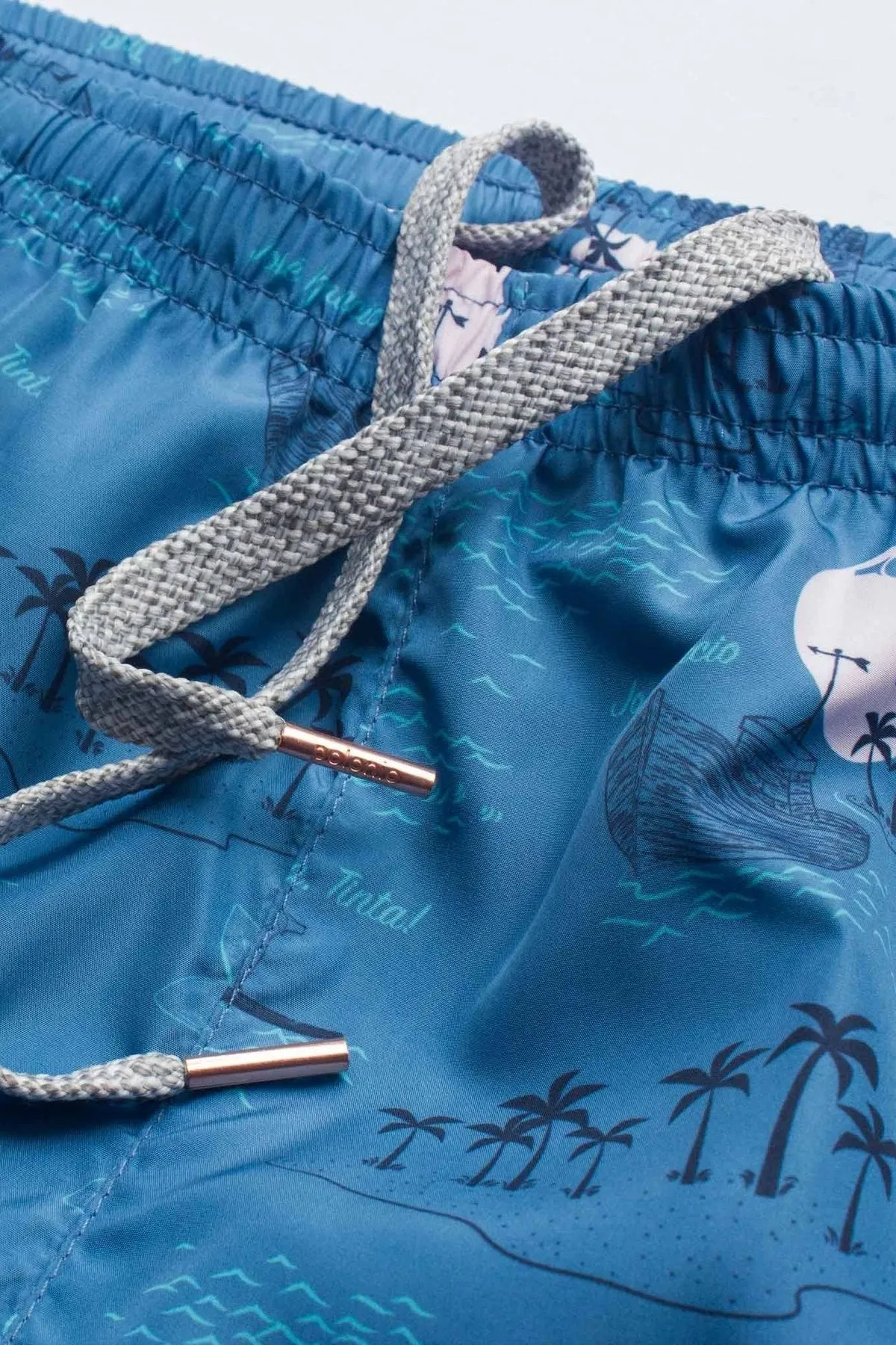 Blue La Isla Runner Swim Trunks
