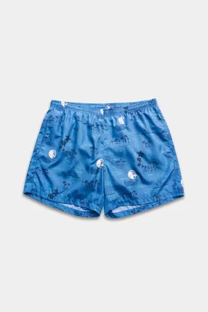 Blue La Isla Runner Swim Trunks