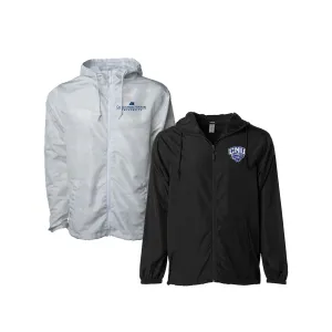 Christopher Newport University Full Zip Windbreaker - Embroidered choice of CNU Logo