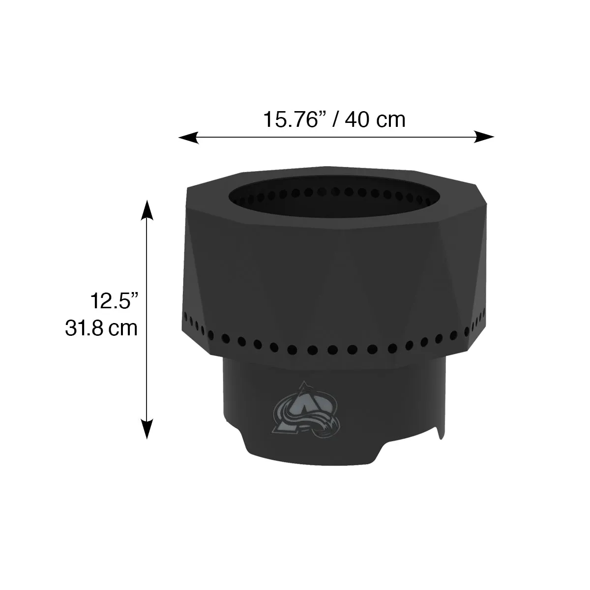 Colorado Avalanche Smokeless Portable Fire Pit