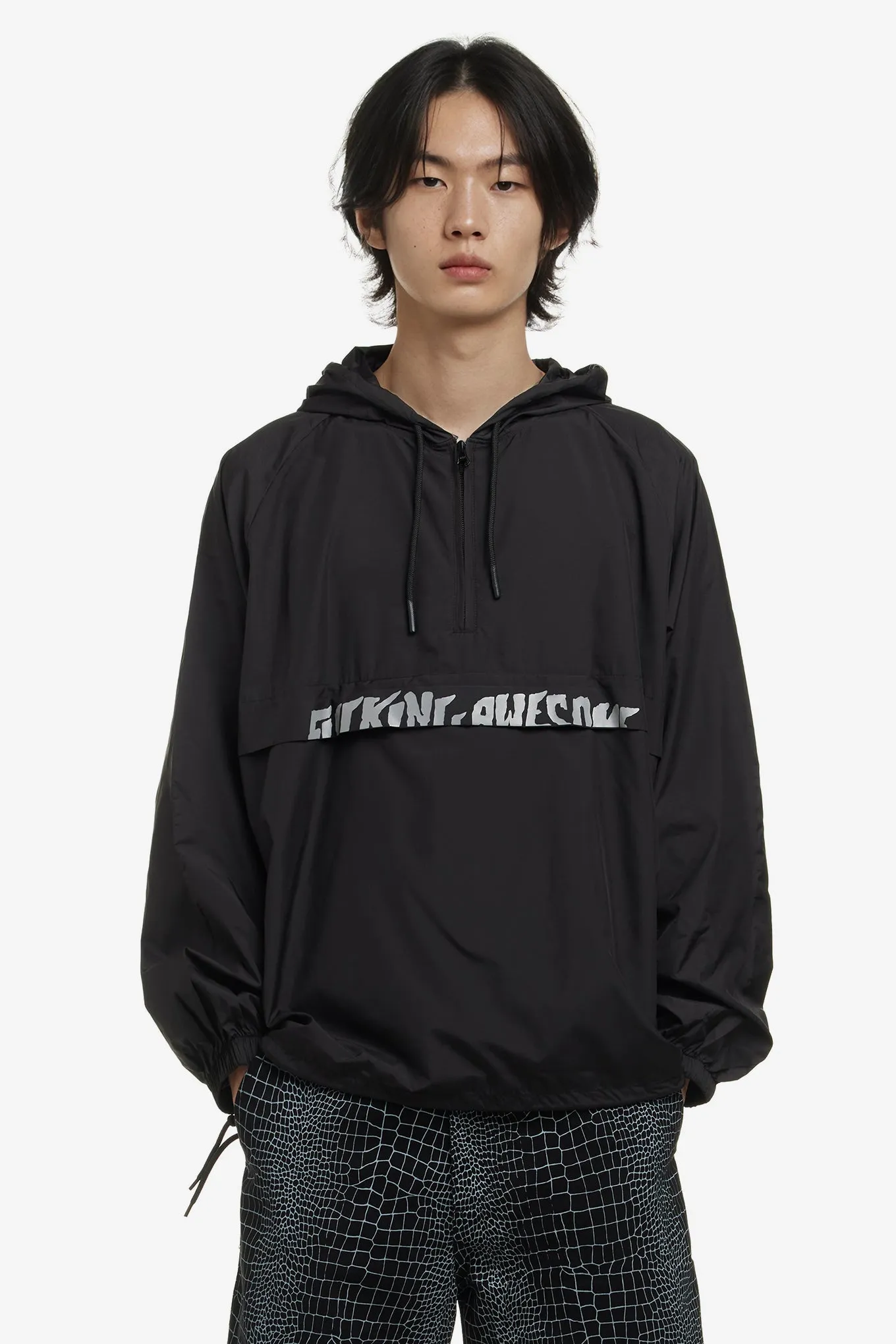 CUT OFF LOGO ANORAK PULLOVER