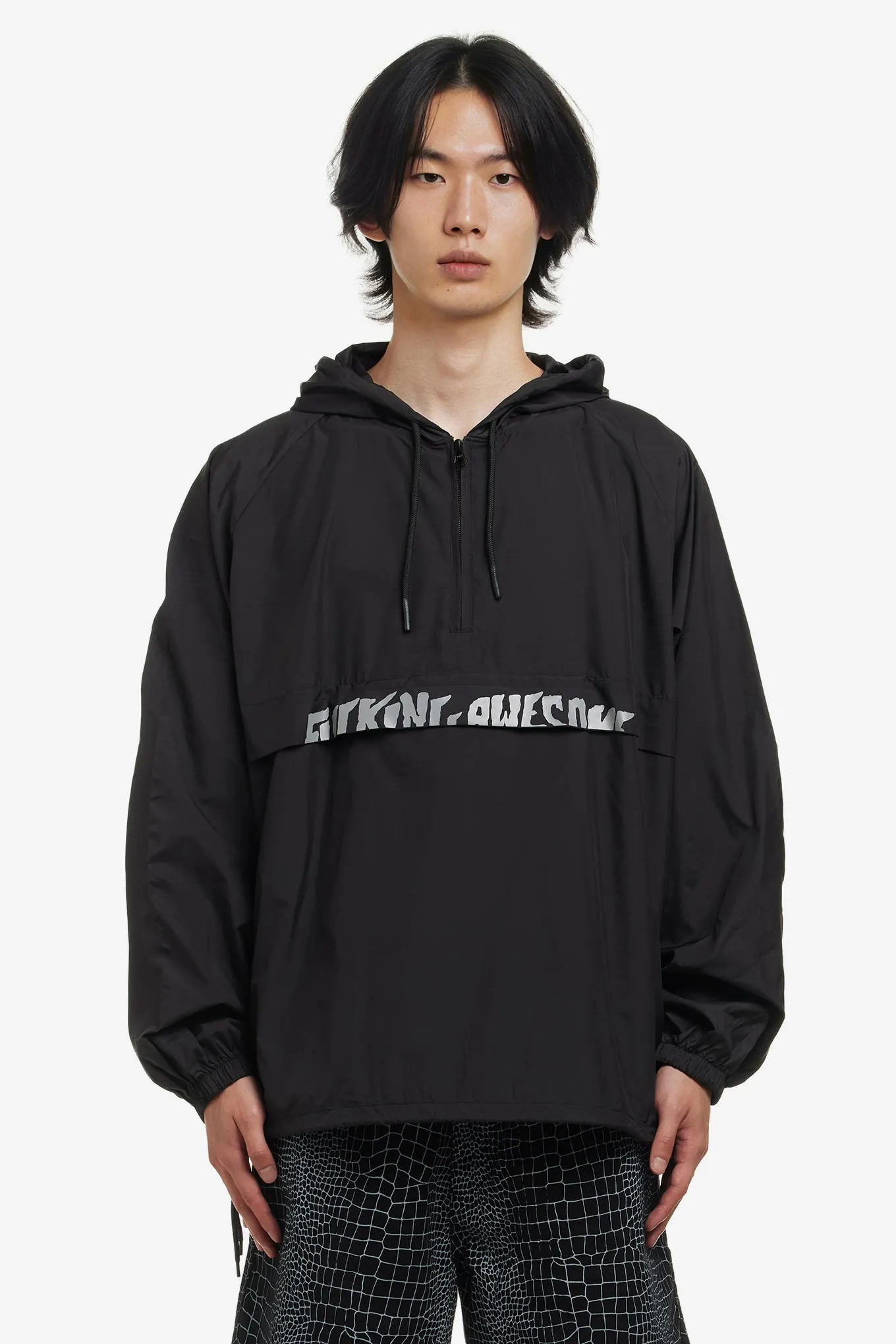 CUT OFF LOGO ANORAK PULLOVER