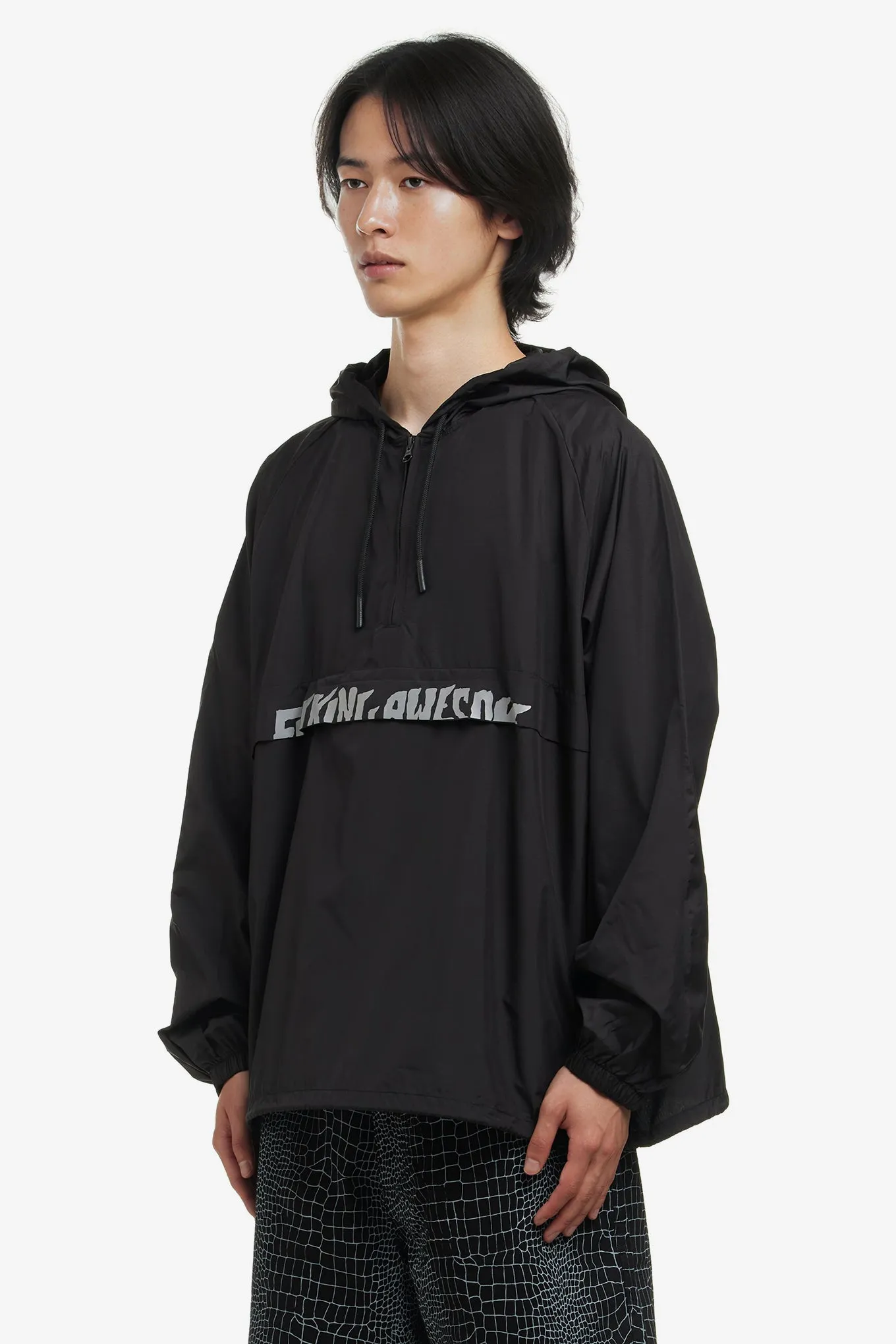 CUT OFF LOGO ANORAK PULLOVER