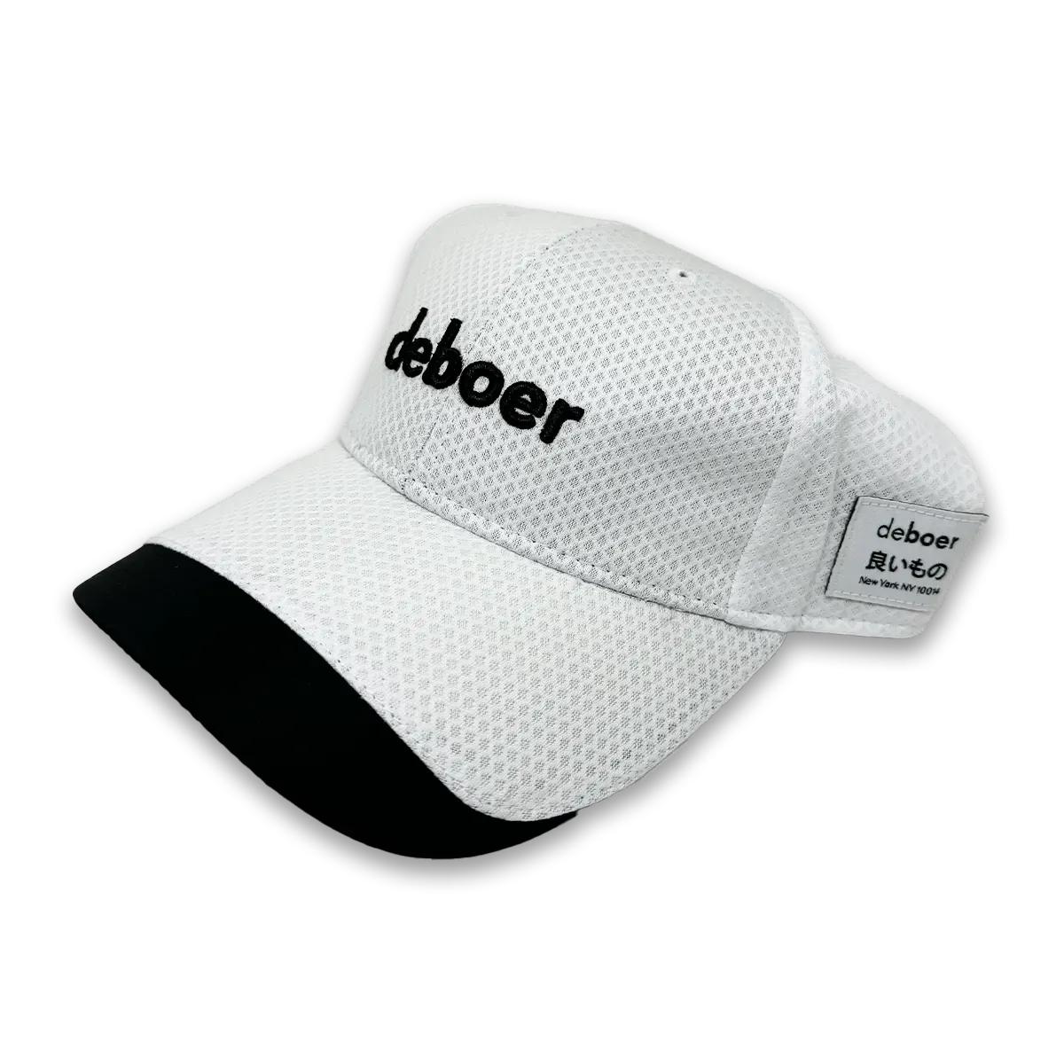 deboer performance race hat – white