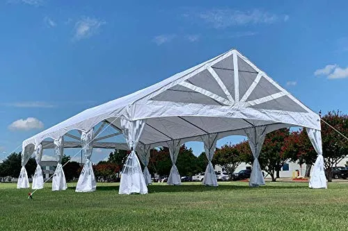 Delta 40'x20' PE Marquee - Heavy Duty Large Party Wedding Canopy Tent Gazebo Shelter w Storage Bags Canopies