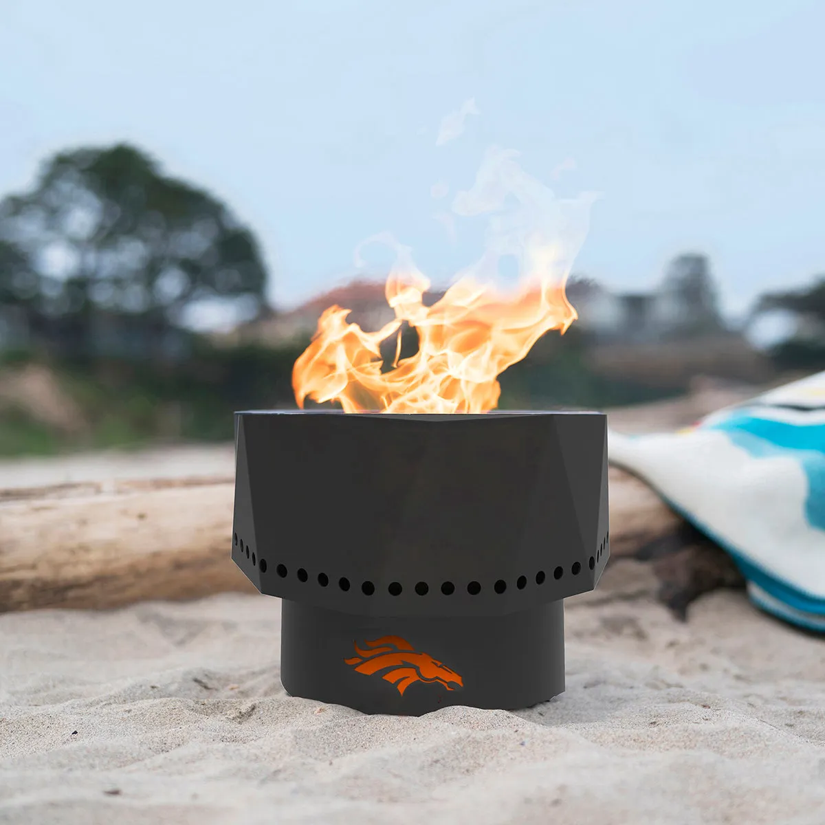 Denver Broncos Smokeless Portable Fire Pit