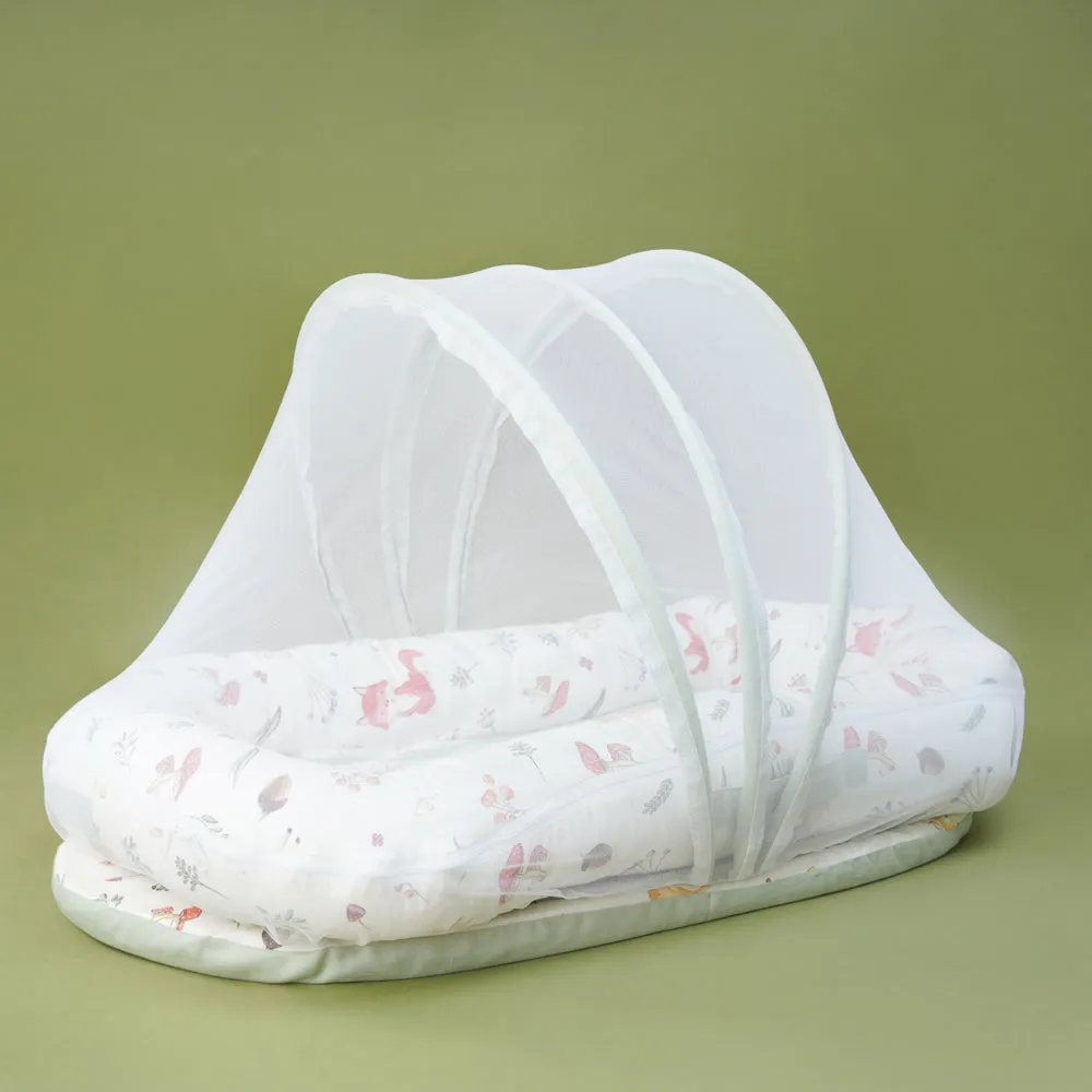 Fancy Fluff Organic Baby Cocoon -  Woodland