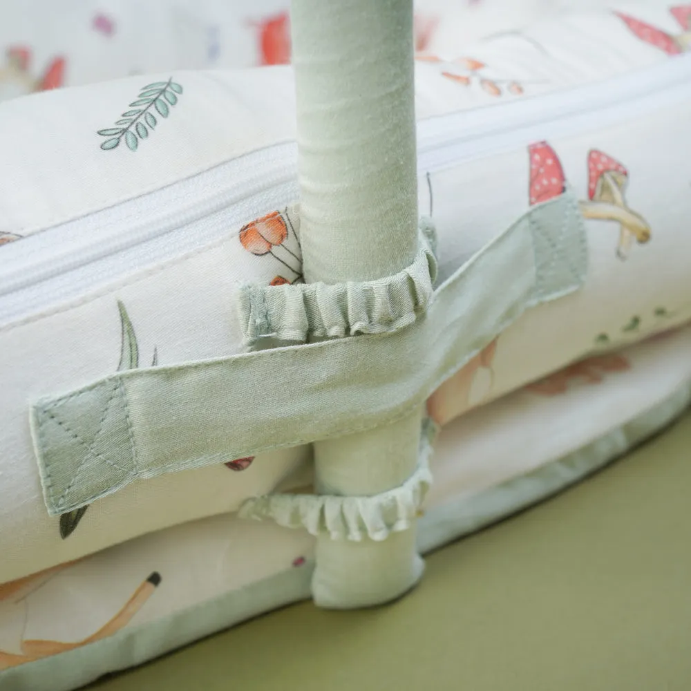 Fancy Fluff Organic Baby Cocoon -  Woodland