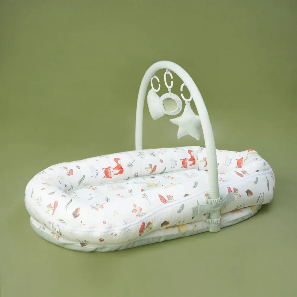 Fancy Fluff Organic Baby Cocoon -  Woodland