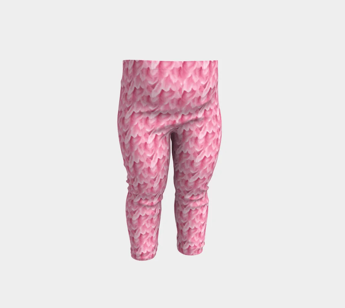 Flamingo feathers baby yoga pants