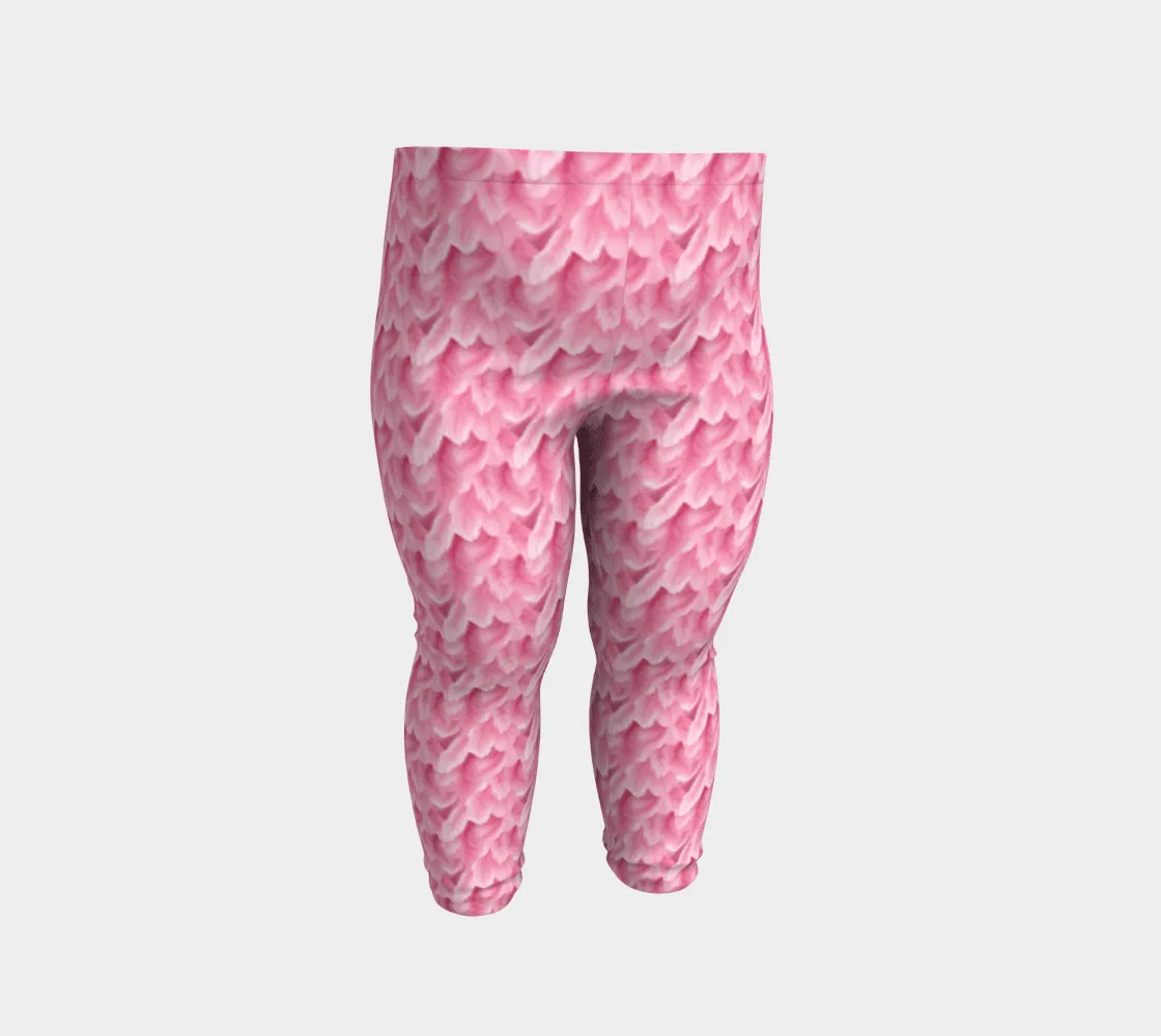 Flamingo feathers baby yoga pants