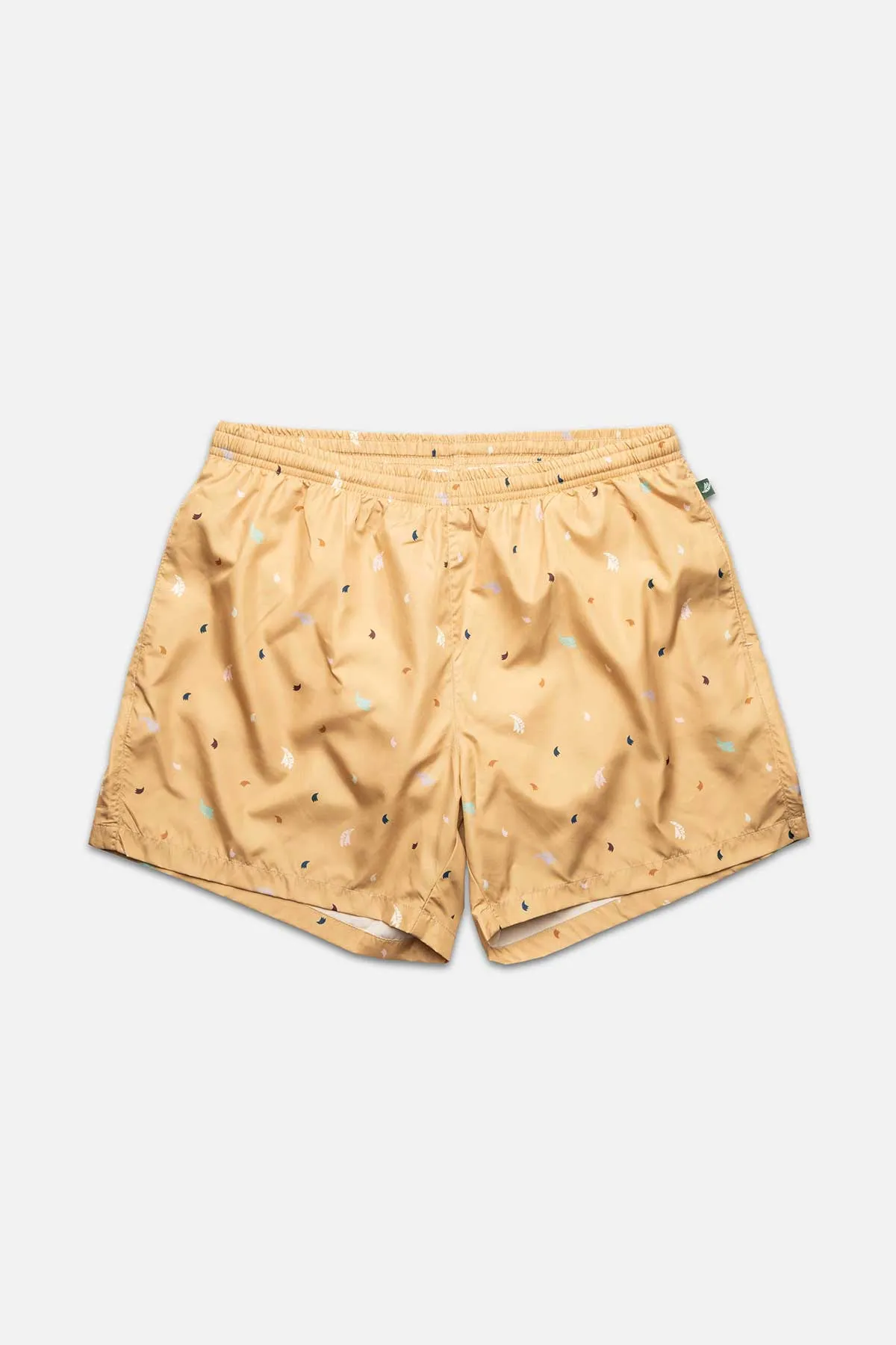 Gold Mini Platanos Runner Swim Trunks