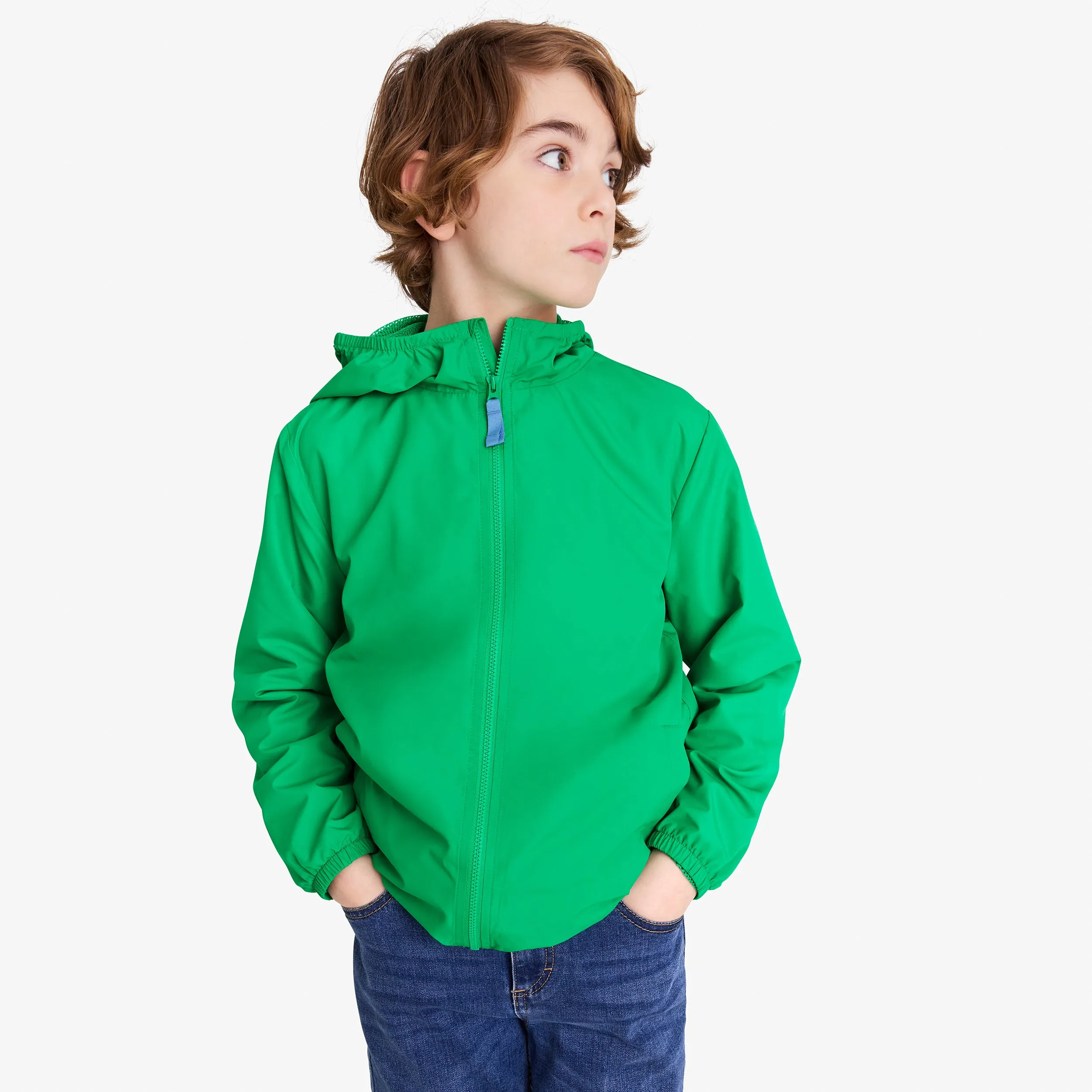 Kids packable windbreaker