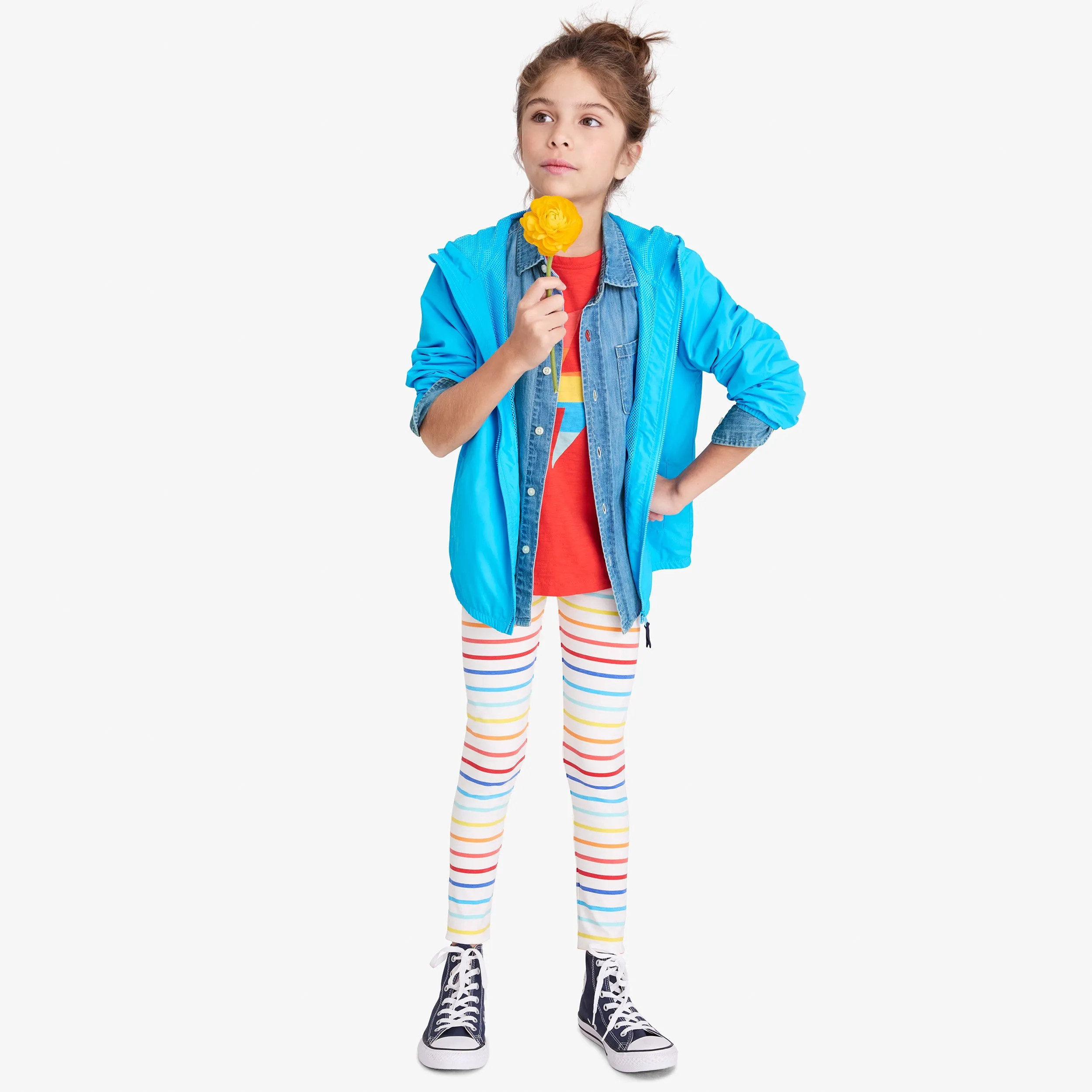 Kids packable windbreaker