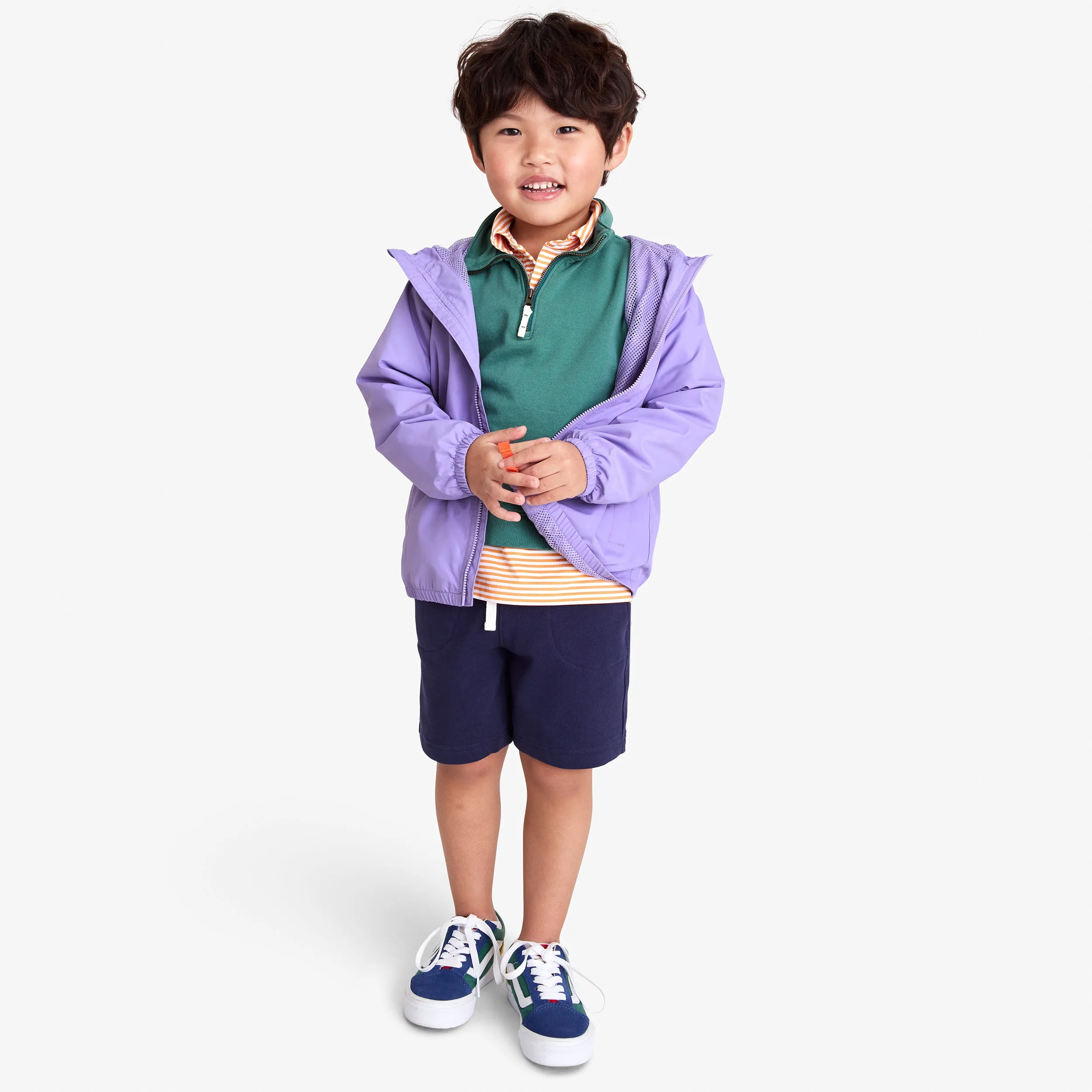 Kids packable windbreaker