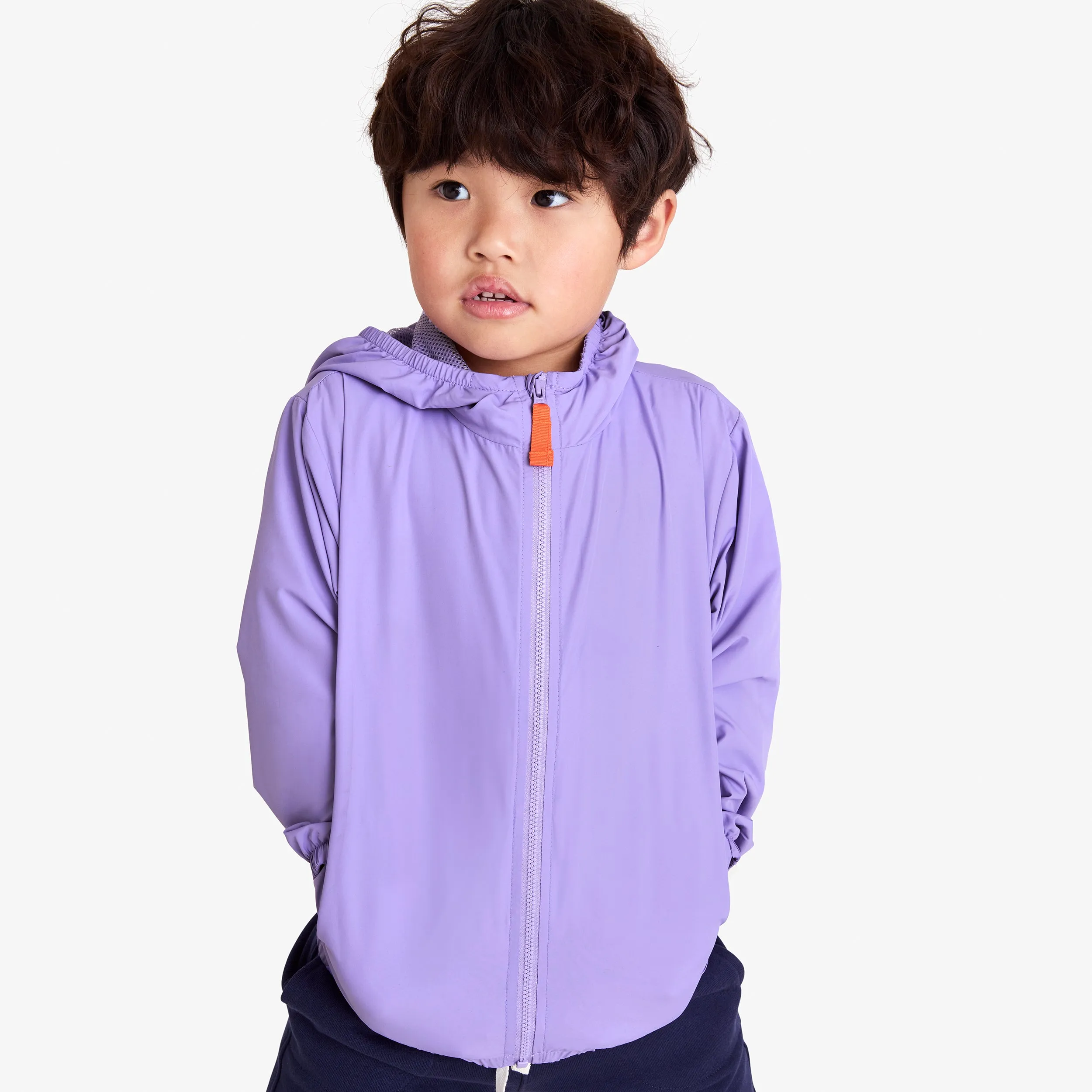 Kids packable windbreaker