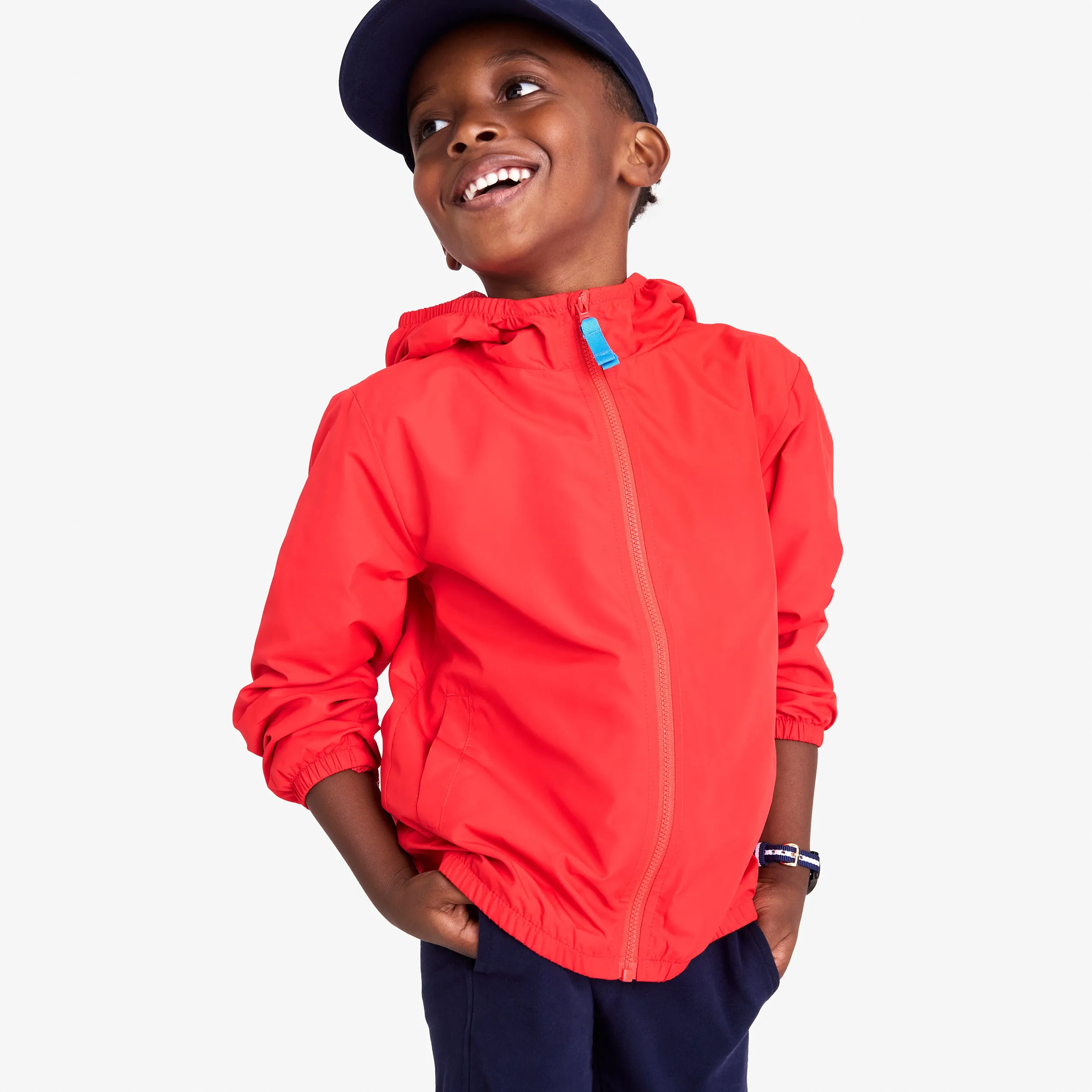 Kids packable windbreaker