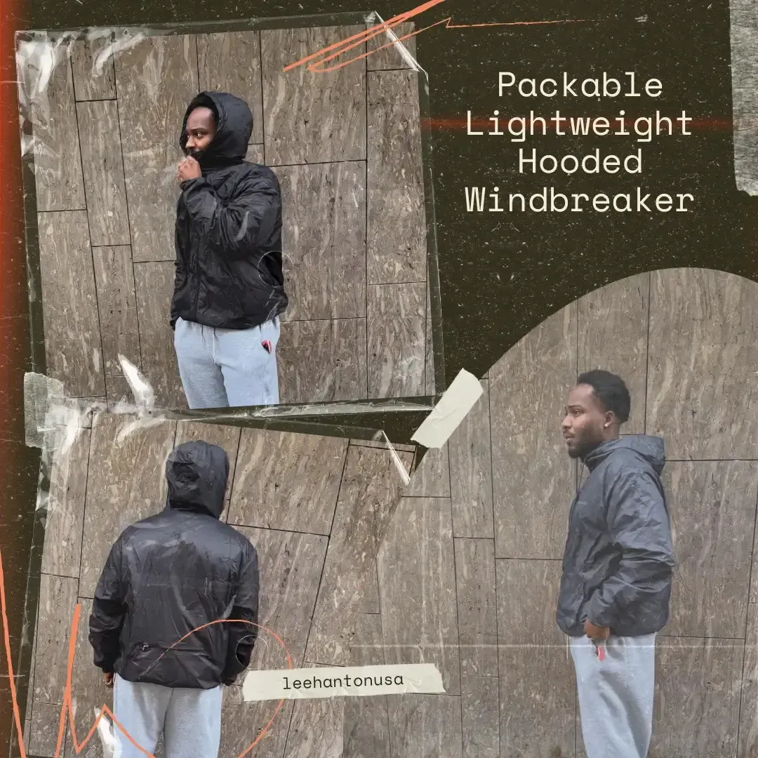 Men’s Packable Full Zip Windbreaker
