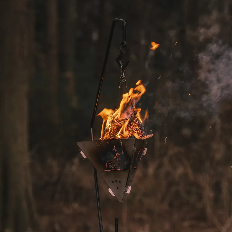 Outdoor Triangle Fire Pit For Campfire