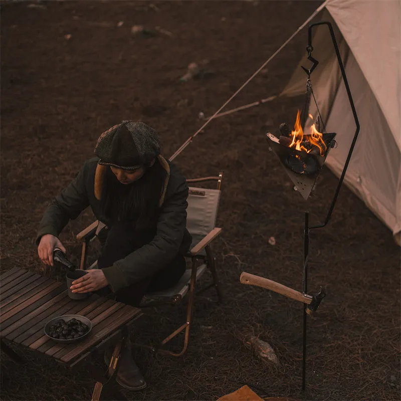 Outdoor Triangle Fire Pit For Campfire
