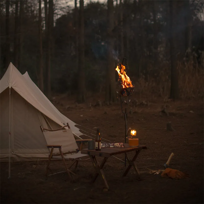Outdoor Triangle Fire Pit For Campfire