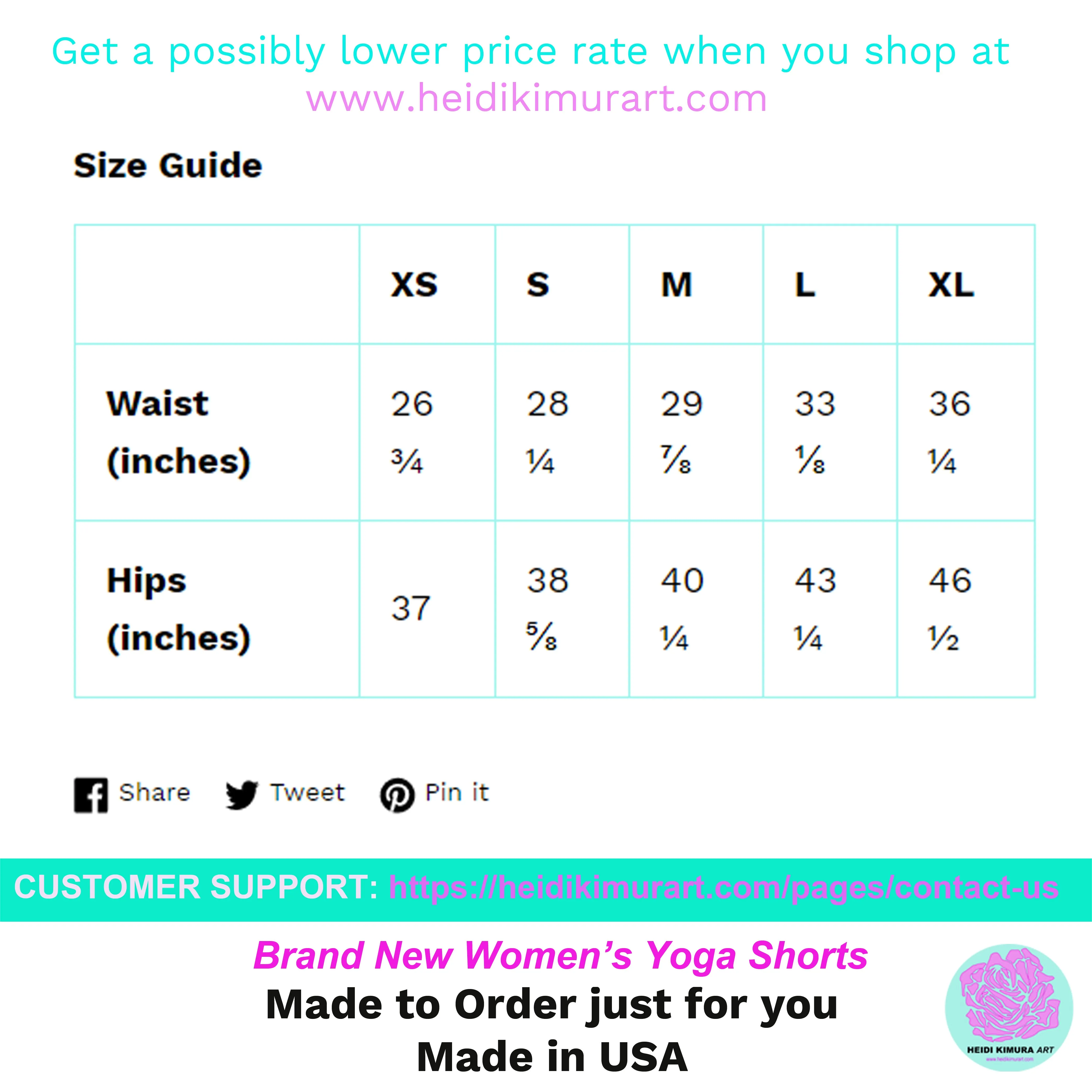 Pink White Star Print Pattern Women's Workout Fitness Yoga Shorts- Made in USA/EU