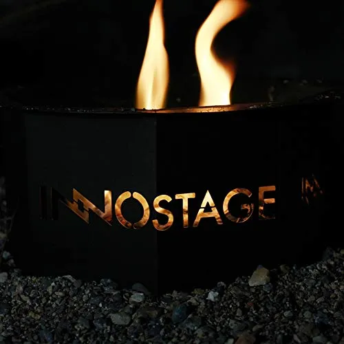 Smokeless Fire Pit for Outdoor Wood Pellet Burning Spark Bowl with Portable Carrying Bag, Firepit Grill of Fireplace Stove for Picnic Camping Cooking on Beach - M