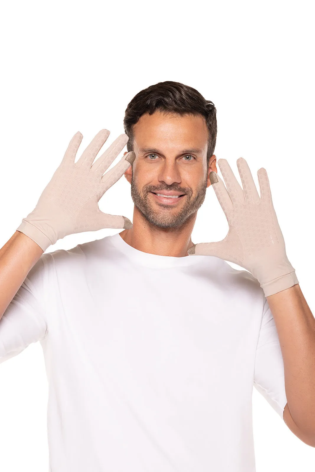 Unisex Gannett UV Gloves | Beige
