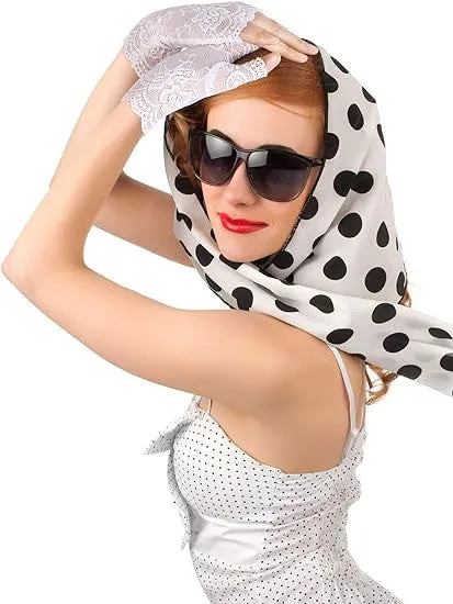 Women's Lace Gloves Fingerless Bridal Floral Gloves Sun Protection