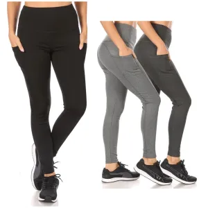 Womens Leggings High Waisted Tummy Control Stretch Fitted Sculpting Yoga Pants