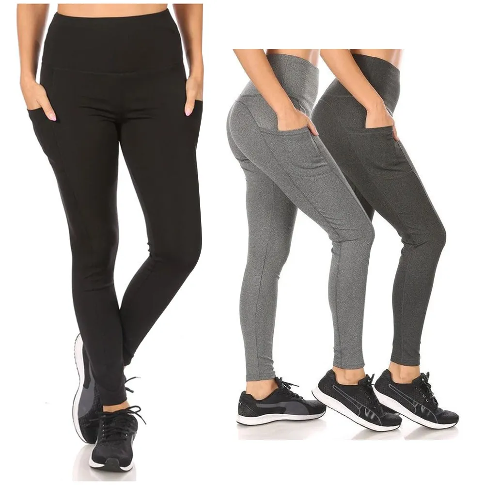 Womens Leggings High Waisted Tummy Control Stretch Fitted Sculpting Yoga Pants