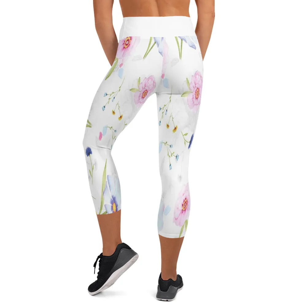 Womens Yoga Pants Capri Wide Leg Comfy Drawstring Loose Lounge Workout