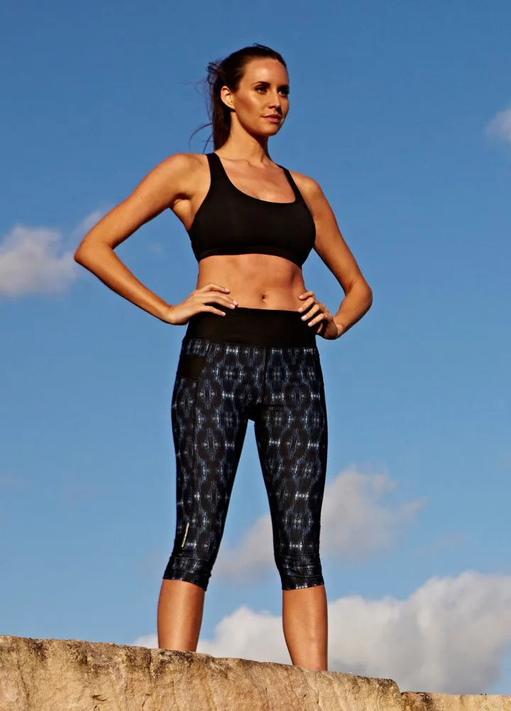 Yoga Pants Shaping Printed Crop
